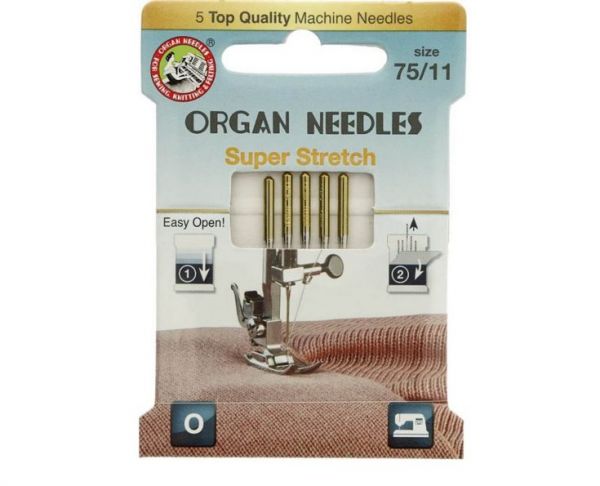 Maschinennadeln Organ Stärke 75 Super Stretch